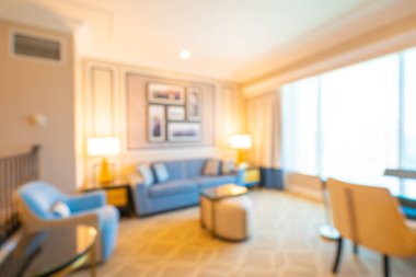 Soyut bulanıklık ve ufuk dekorasyon oturma odası alanı arka planı için