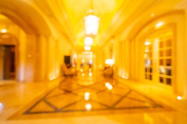 Soyut bulanıklık ve arka plan için otel lobisi.