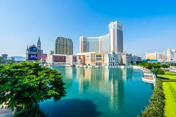 Edifício Arquitetura Bonita Veneziano Outro Hotel Resort Casino Cidade Macau — Fotografia de Stock