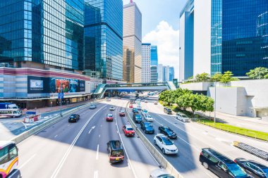 Hong kong, Çin - 15 Eylül, 2018: güzel mimari ofis hongkong City dış gökdelen Binası