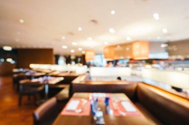 Soyut bulanıklık ve ufuk kahvaltı büfesi otel restoran ve kafe Cafe iç arka planı için