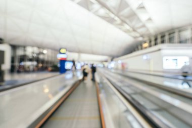 Soyut bulanıklık ve arka plan için Havaalanı terminal iç defocused