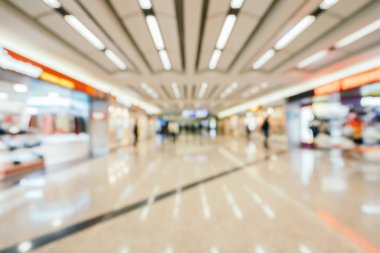 Soyut bulanıklık ve arka plan için Havaalanı terminal iç defocused