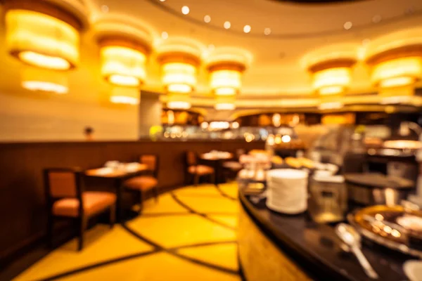 Absztrakt Blur Defocused Svédasztalos Étterem Kávézó Kávézó Belső Háttér — Stock Fotó