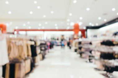 Arkaplan için mağaza içi soyut bulanıklık ve odaklanmış alışveriş merkezi