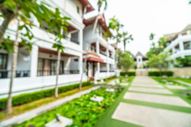 Seyahat ve tatil için güzel otel ve tatil arka plan bulanıklık