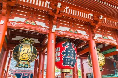 Güzel mimari Sensoji Tapınağı inşa ünlü ziyaret asakusa alan tokyo Japonya için yerdir