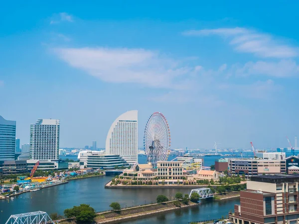 Vacker Byggnad Arkitekturen Yokohama Skyline City Japan — Stockfoto