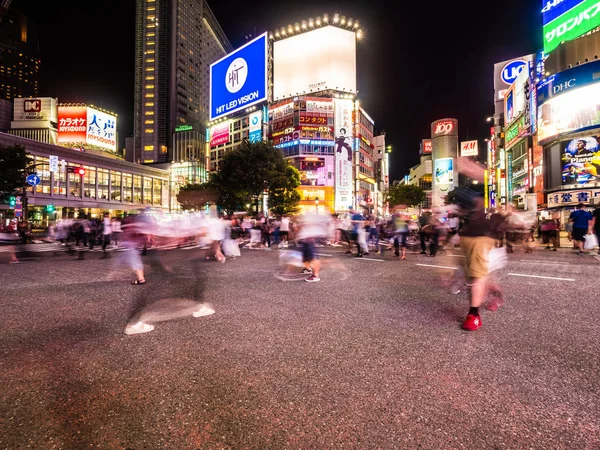 2018 시부야 보행자 도쿄의 시부야 사람들이 — 스톡 사진