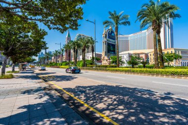 Venedik güzel mimari yapı ve diğer otel resort ve gece macau şehir casino