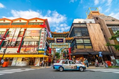 Yokohama Japonya 26 Temmuz 2018: China town bir popüler yerdir için zevk yokohama CITY Japonya Çin yemeği restoranda