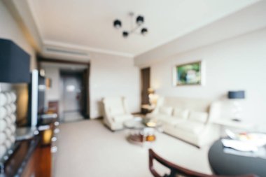 soyut bulanıklık ve odaklanmış oturma odası arka plan için iç mekan