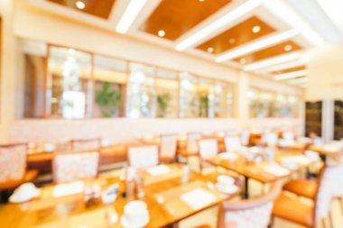 Soyut bulanıklık ve ufuk kahvaltı büfesi otel restoran ve kafe Cafe iç arka planı için