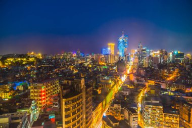 Bina Cityscape macau şehir manzarası geceleri güzel mimari