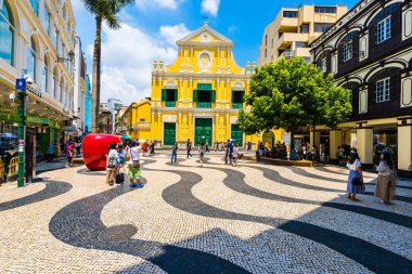 Çin, Makao - dominics macau şehirde kilise st ile bina 6 Eylül 2018 - güzel eski mimari