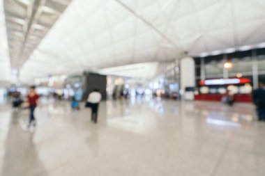 Soyut bulanıklık ve arka plan için Havaalanı terminal iç defocused