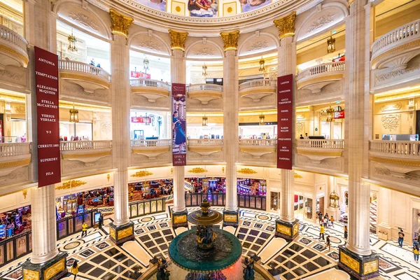 Kína Macau Szeptember 2018 Gyönyörű Luxus Hotel Resort Kazettás Párizsi — Stock Fotó