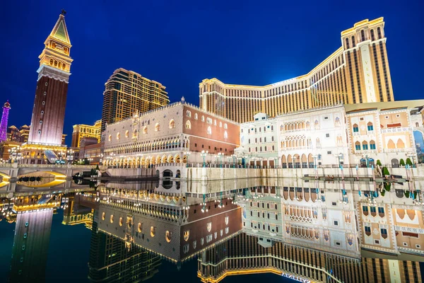 Hermoso Edificio Arquitectura Veneciano Otro Complejo Hotelero Casino Ciudad Macao —  Fotos de Stock