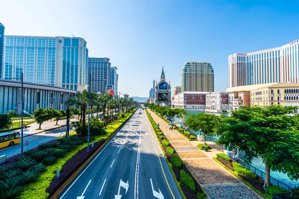 Hermoso Edificio Arquitectura Veneciano Otro Complejo Hotelero Casino Ciudad Macao —  Fotos de Stock