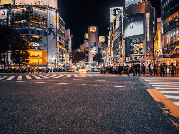 Shibuya Tokyo Japan July 2018 Pedestrians People Crosswalk Shibuya District — Stock Photo, Image