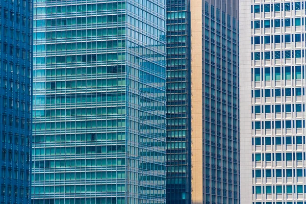 Hermoso Edificio Oficinas Negocios Arquitectura Con Patrón Vidrio Ventana Ciudad — Foto de Stock