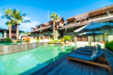 Seyahat ve tatil için güzel otel ve tatil arka plan bulanıklık