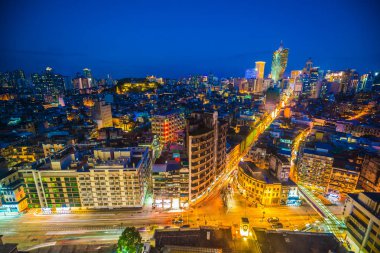 Bina Cityscape macau şehir manzarası geceleri güzel mimari