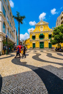 Çin, Makao - dominics macau şehirde kilise st ile bina 6 Eylül 2018 - güzel eski mimari