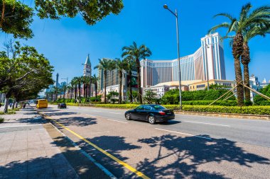 Venedik güzel mimari yapı ve diğer otel resort ve gece macau şehir casino