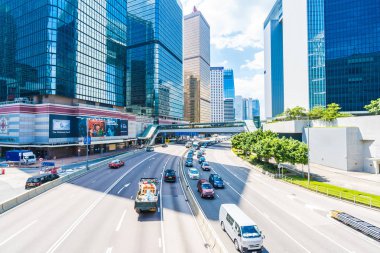 Hong kong, Çin - 15 Eylül, 2018: güzel mimari ofis hongkong City dış gökdelen Binası