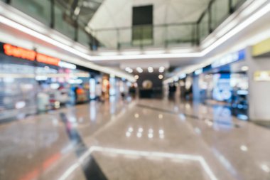 Soyut bulanıklık ve arka plan için Havaalanı terminal iç defocused