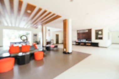 Soyut bulanıklık ve ufuk lobi ve arka plan için otel iç