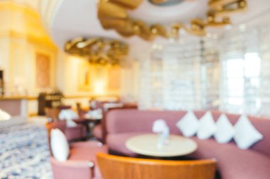 Soyut bulanıklık ve ufuk otel lobi lounge iç arka planı için