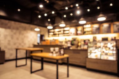 Soyut bulanıklık ve ufuk restoran ve kafe Cafe iç arka planı için