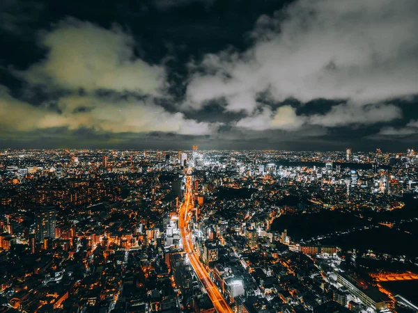 Beautiful City Architecture Building Tokyo Cityscape Japan Night — Stock Photo, Image