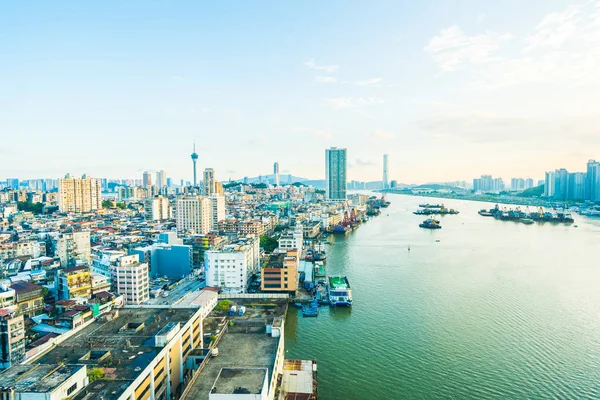 Bela Arquitetura Edifício Paisagem Urbana Horizonte Cidade Macau — Fotografia de Stock