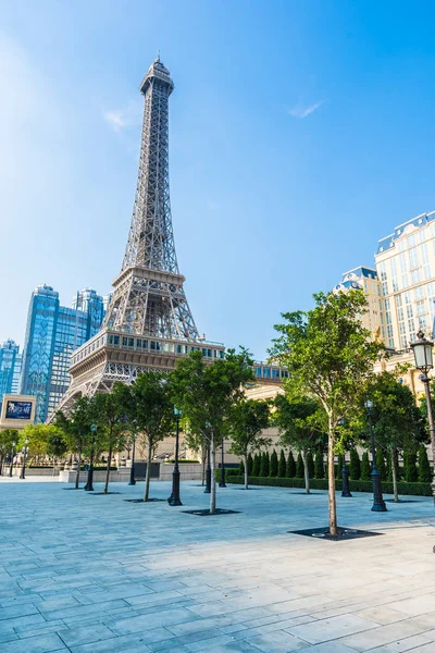 Çin Makao Eylül 2018 Güzel Eiffel Tower Landmark Paris Oteli — Stok fotoğraf