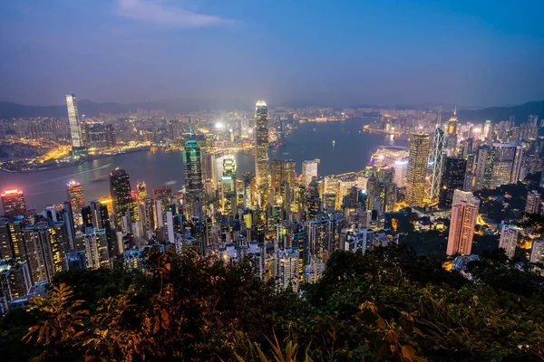 Bella Architettura Edificio Esterno Paesaggio Urbano Hong Kong Skyline Città — Foto Stock