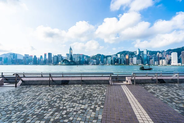 Bella Architettura Edificio Esterno Paesaggio Urbano Hong Kong Città Skyline — Foto Stock