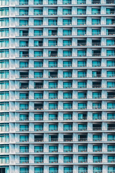 Edifício Escritório Exterior Moderno Bonito Com Texturas Padrão Janela Vidro — Fotografia de Stock