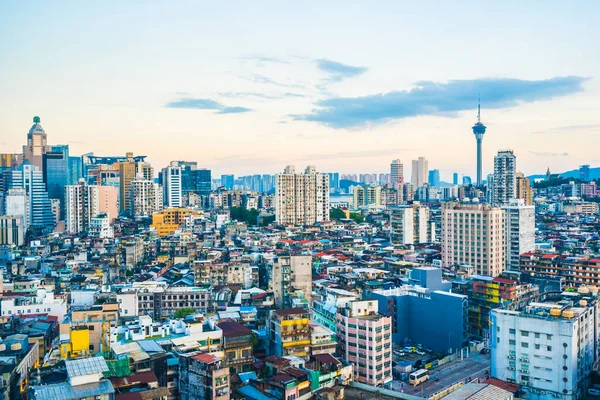 Bina Cityscape Macau Şehir Manzarası Güzel Mimari — Stok fotoğraf