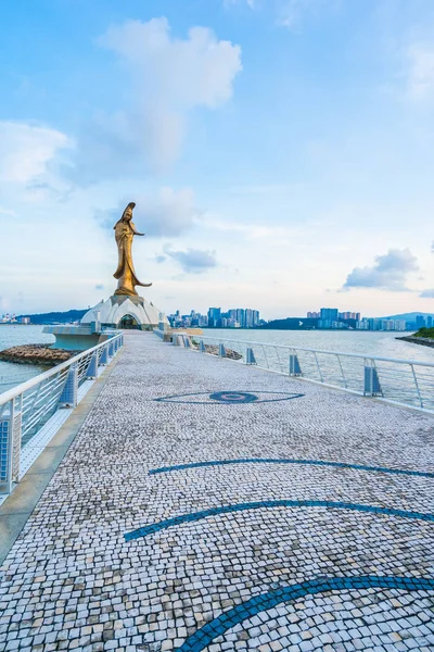 Bella Statua Kun Iam Punto Riferimento Nella Città Macao — Foto Stock