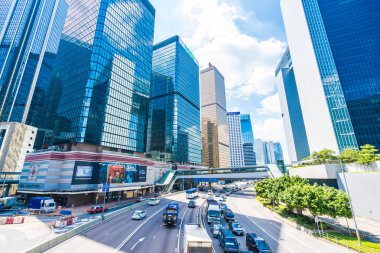 Hong kong, Çin - 15 Eylül, 2018: güzel mimari ofis hongkong City dış gökdelen Binası