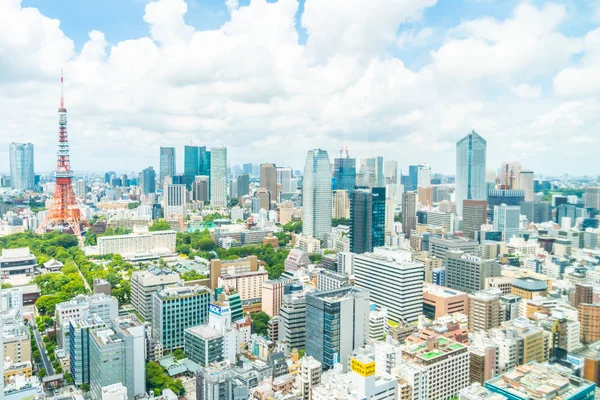 东京城市地平线上的美丽建筑 — 图库照片