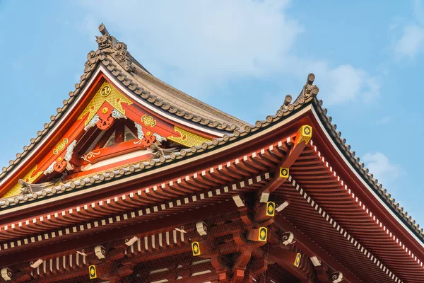 Bella Architettura Edificio Sensoji Tempio Luogo Famoso Visita Asakusa Zona — Foto Stock