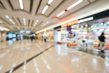 Soyut bulanıklık ve arka plan için Havaalanı terminal iç defocused