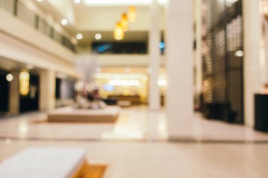Soyut bulanıklık ve otel lobisinde defocused ve arka plan ve yüzey için iç çare