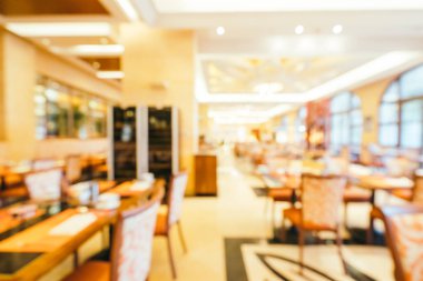 Soyut bulanıklık ve ufuk kahvaltı büfesi otel restoran ve kafe Cafe iç arka planı için