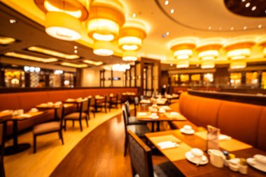 Soyut bulanıklık ve ufuk kahvaltı büfesi otel restoran ve kafe Cafe iç arka planı için