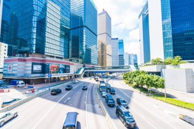 Hong kong, Çin - 15 Eylül, 2018: güzel mimari ofis hongkong City dış gökdelen Binası